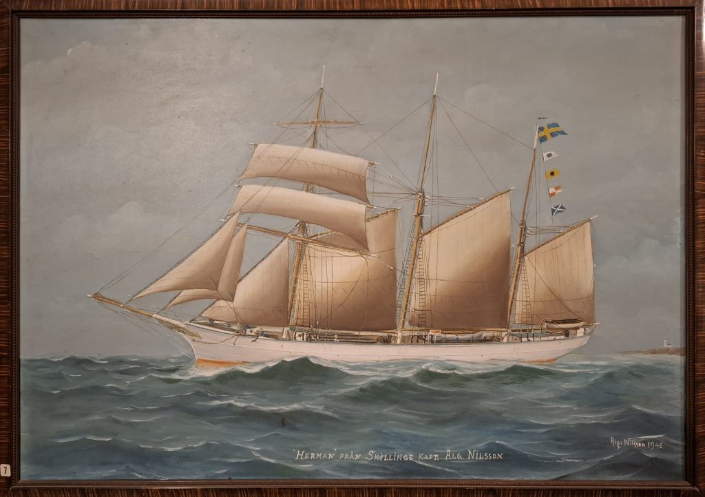 tavelsamling herman skillinge sjöfartsmuseum